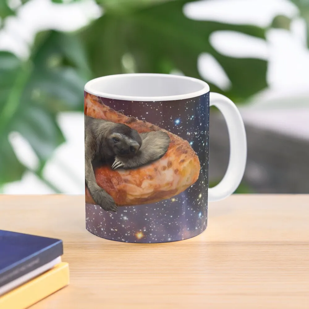 

Pizza Sloth In Space Coffee Mug Thermal Cups Ceramic Cups Mug