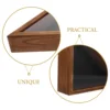 Triangle Wooden Flag Case Flag Storage Box Wood Protective Cover Included Patriotic Decor Triangle Flag Holder Folded 2