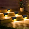 8x LED Solar Deck Lights Outdoor Solar Path Garden Light Waterproof Solar Step Lamps Decoration for Patio Stair Fence Courtyard 2