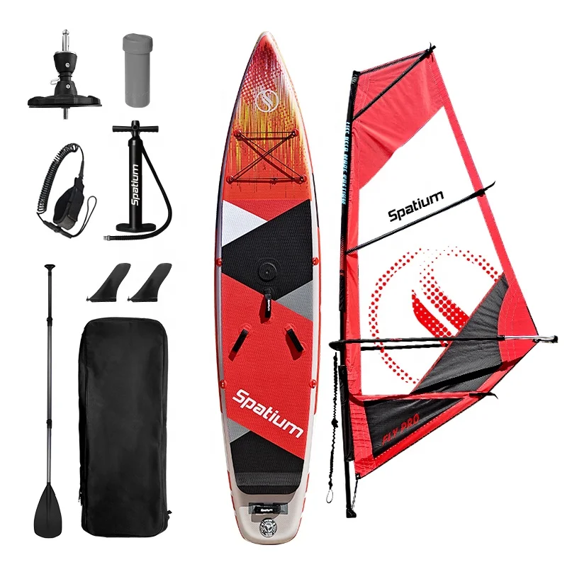 Base de mât de planche à voile universelle à 360 ° - Pied pour sports de plein air - Noir