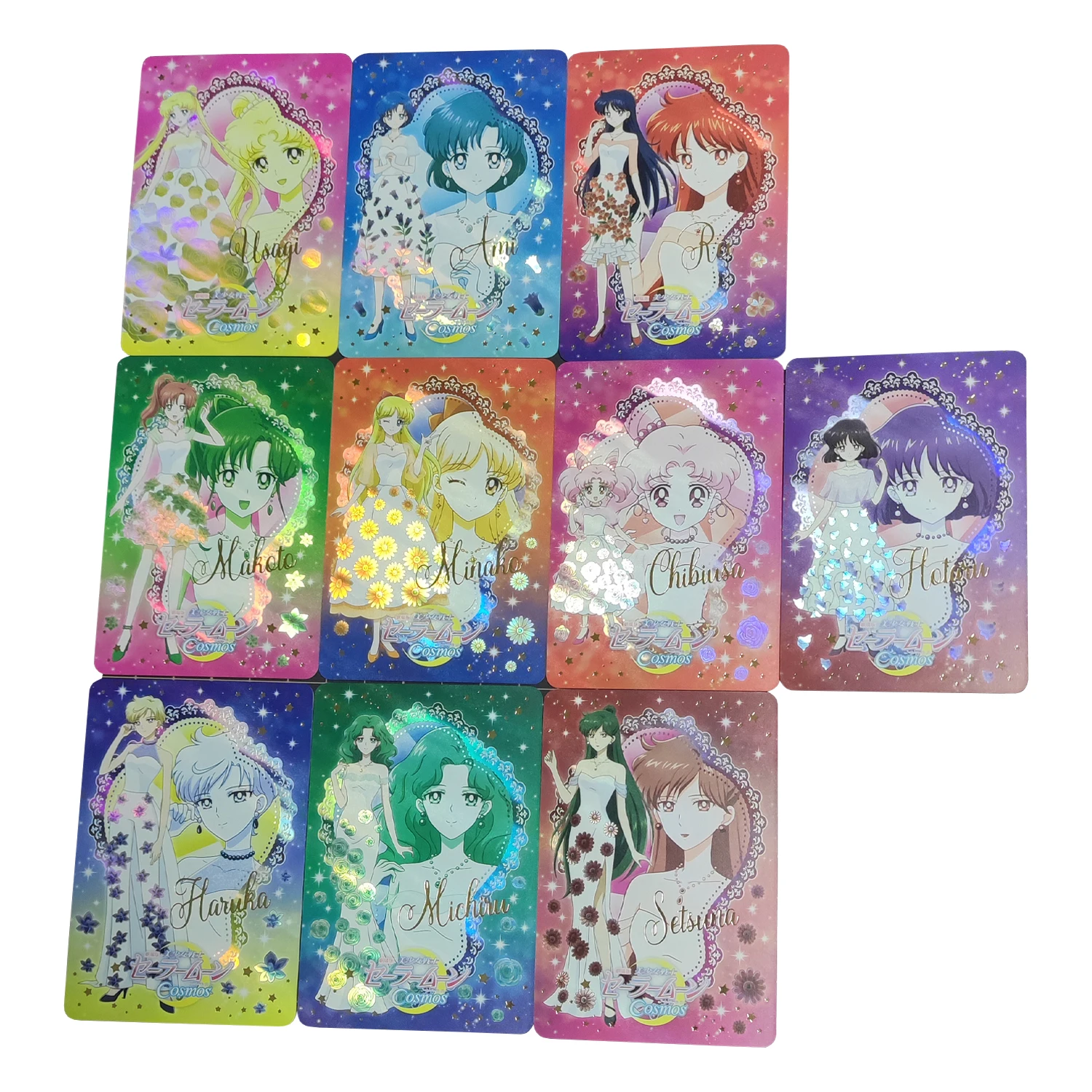 

10 шт./Набор Diy Аниме Девушки Tsukino Usagi Hino King Красочная Одежда серия флеш-карт подарок игрушка игра Аниме коллекционная карточка