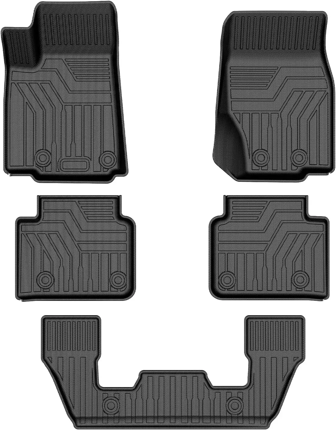 

Floor Mats for Jeep Grand Cherokee L 2023 2022 2021, Only Fit 6-Passenger Without Center Console