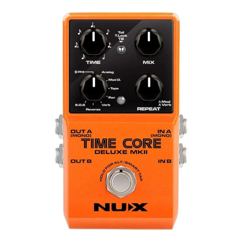 NUX Time Core Deluxe MKII Pedal Electric Guitar Effects Versatile Delay Pedal with 7 Types Phrase Looper Guitar Accessories