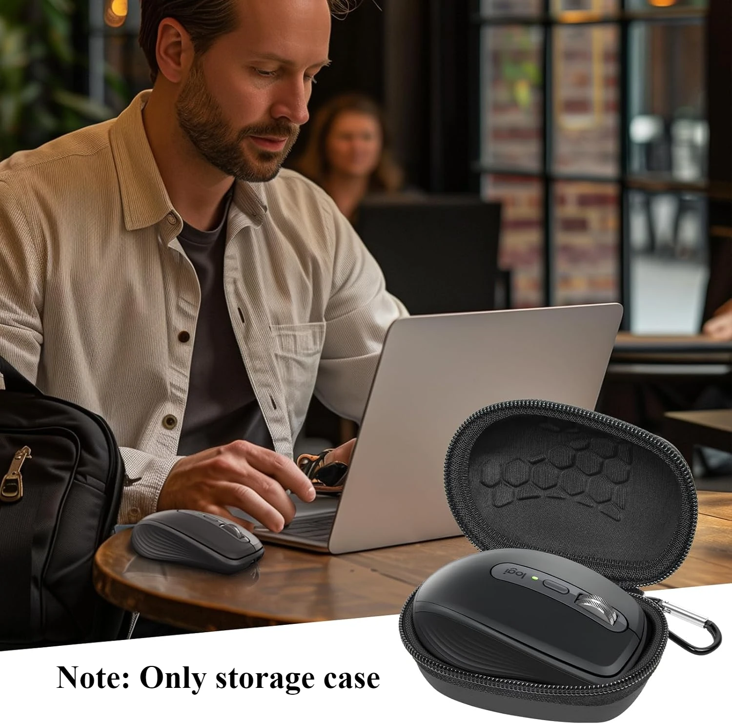 Hard Case Compatible with Logitech MX Anywhere 3S/ Anywhere 3/ 2S/ 2 Compact Mouse USB C Mouse Storage Box storage box
