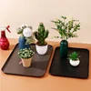 Rectangular Plastic Tray Hotel Restaurant Large Serving Trays Tea Water Dish Home Breakfast Bread Pan Coffee Table Organizer 3