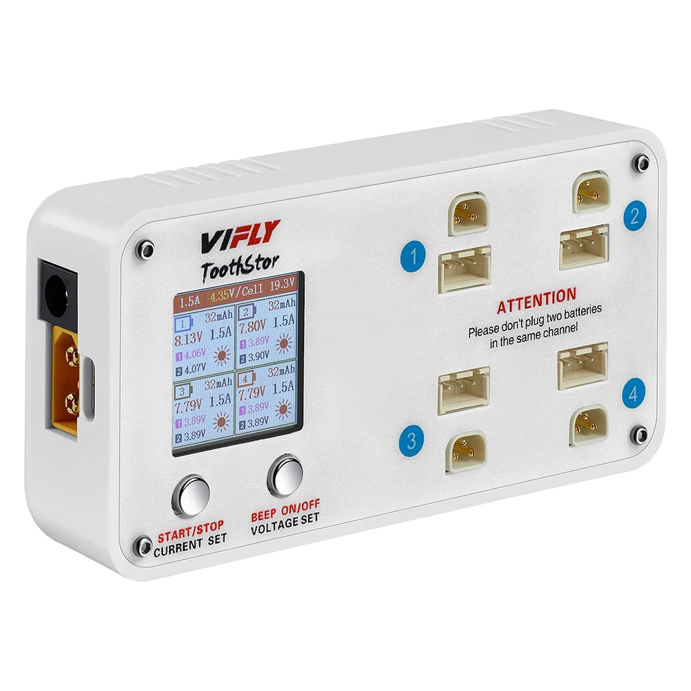 VIFLY toothstor Drone Traversal Loop 2S battery charger Toothstor supports BT3.0 and XH2.54 Multiple Power Input thumbnail 6