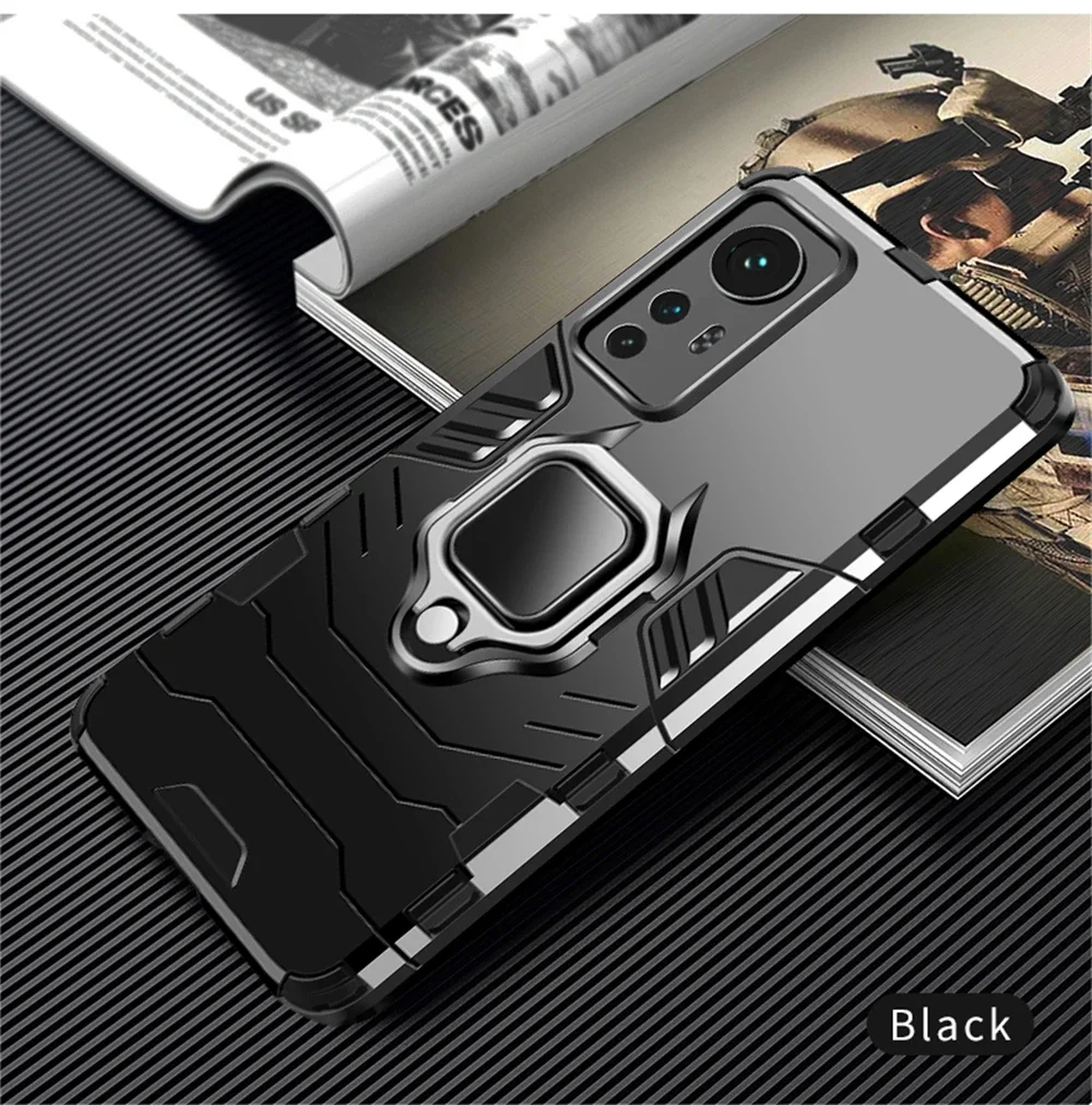 Magnet Armor For Xiaomi 13T 12X 11T 12T 13 12 Mi 9T 10T 10 9 8 A2 11 Lite 5G NE 11i Pro A3 A1 ShockProof Ring Case Cover_voghion.com
