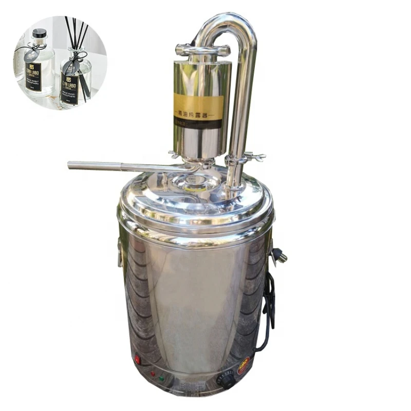 

Portable Stainless Steel Distillation Equipment Machine Set With Making Rose Water Essential Oil Simple Machinery For Sale Price