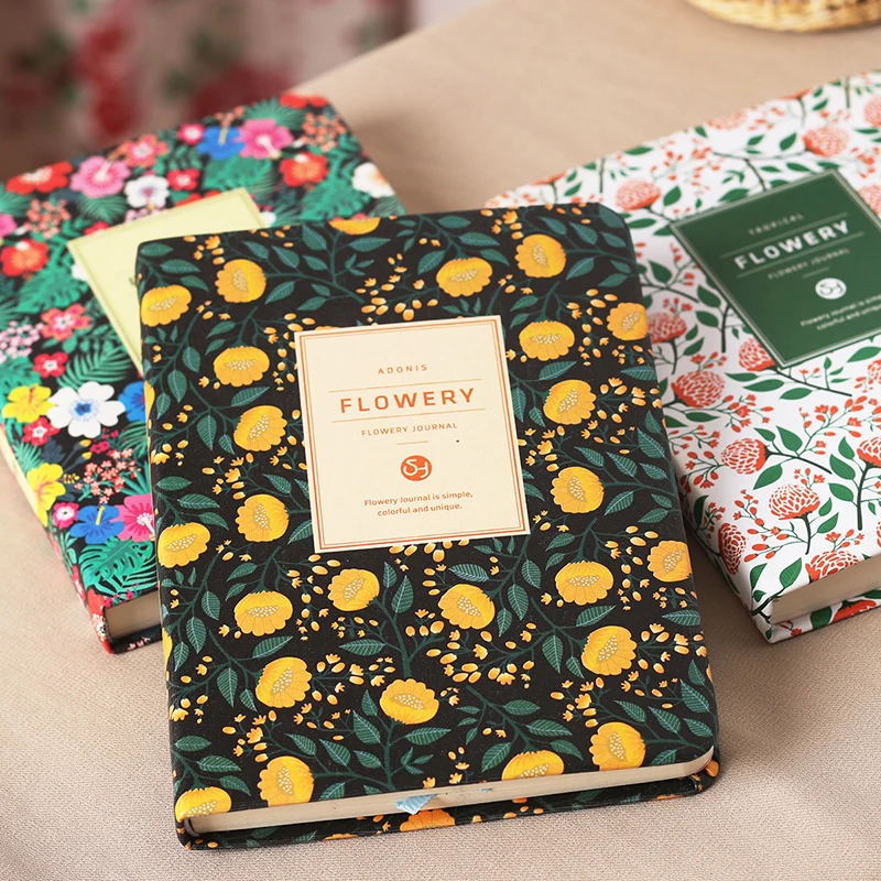 Ins Floral Planner Notebook Kawaii Agenda Planner Budget Book Schedule Organizer Diary Notepad Korean Stationery Office Supplies