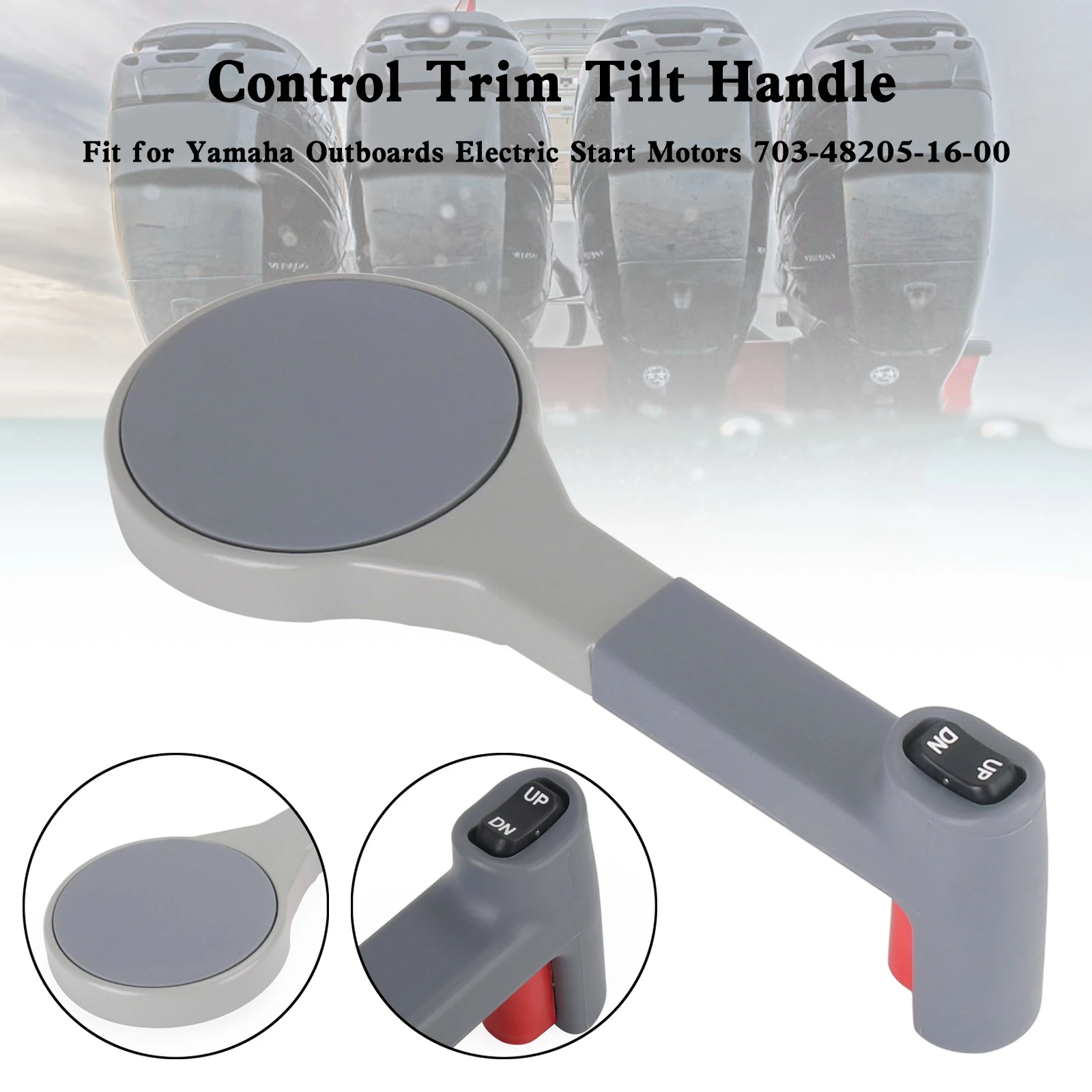 

Topteng Control Trim Tilt Handle For 703-48205-16 703 Yamaha outboard Sideremote Motorcycle Accessories
