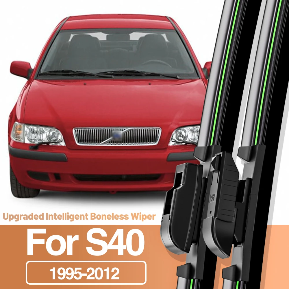 

2pcs For Volvo S40 MK1 MK2 1995-2012 Front Windshield Wiper Blades Windscreen Window Accessories 2003 2004 2006 2007 2009 2012