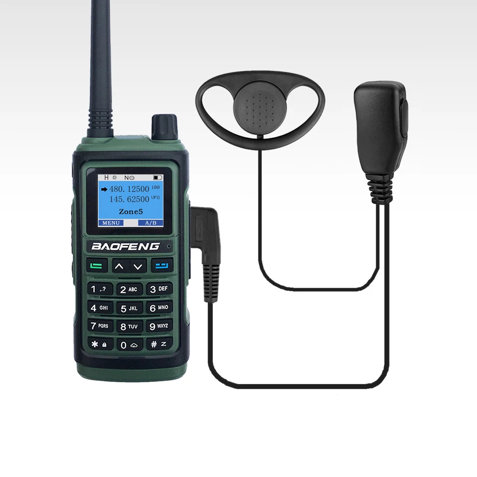 D-type Earhook Earpiece Headset Walkie Talkie Headphone For Kenwood Baofeng UV-5R UV5R UV-82 888S RETEVIS H777/RT22/RT81/RT-5R