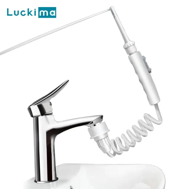 New Faucet Oral Irrigator Portable Teeth Cleaner Dental Water Flosser Pressure Adjustable Water Pick Jet Flossing No Need Charge 1