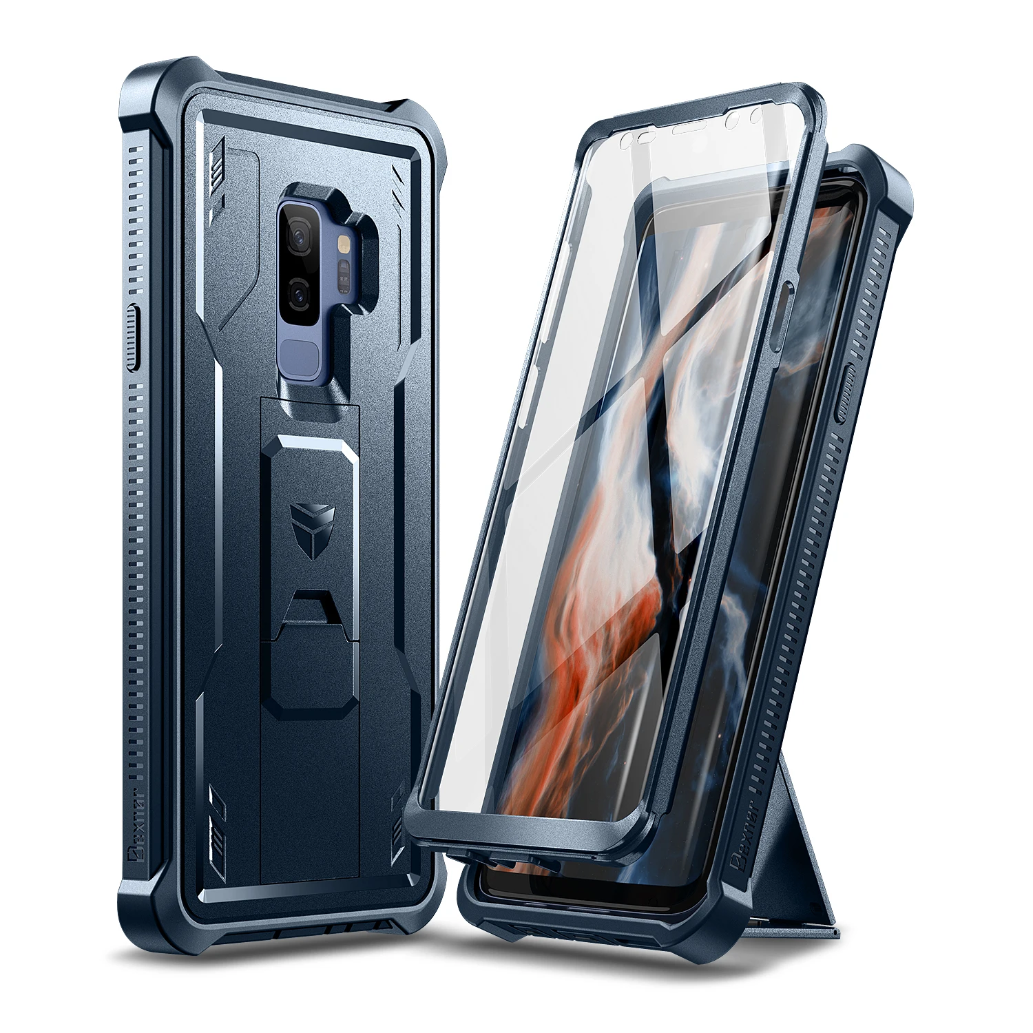 Enhanced Shockproof 2-in-1 Bumper Cover with Built-in Screen Protector and 360° Protection
