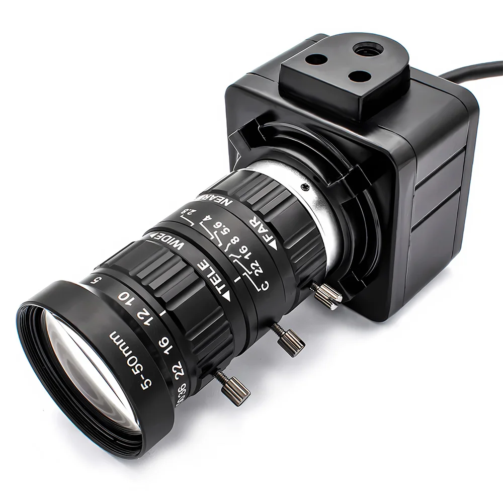 IMX577 12MP USB Camera 1080P 120FPS Industrial Metal Box With 5-50mm High Qualit