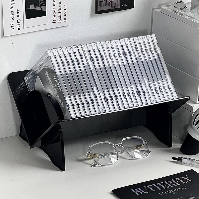 Storage Capacity Cd Organizer Rack Disc Stand Organizer Luxury Portable Rails CD Rack Minicadena Porta Dvd Display Decoration