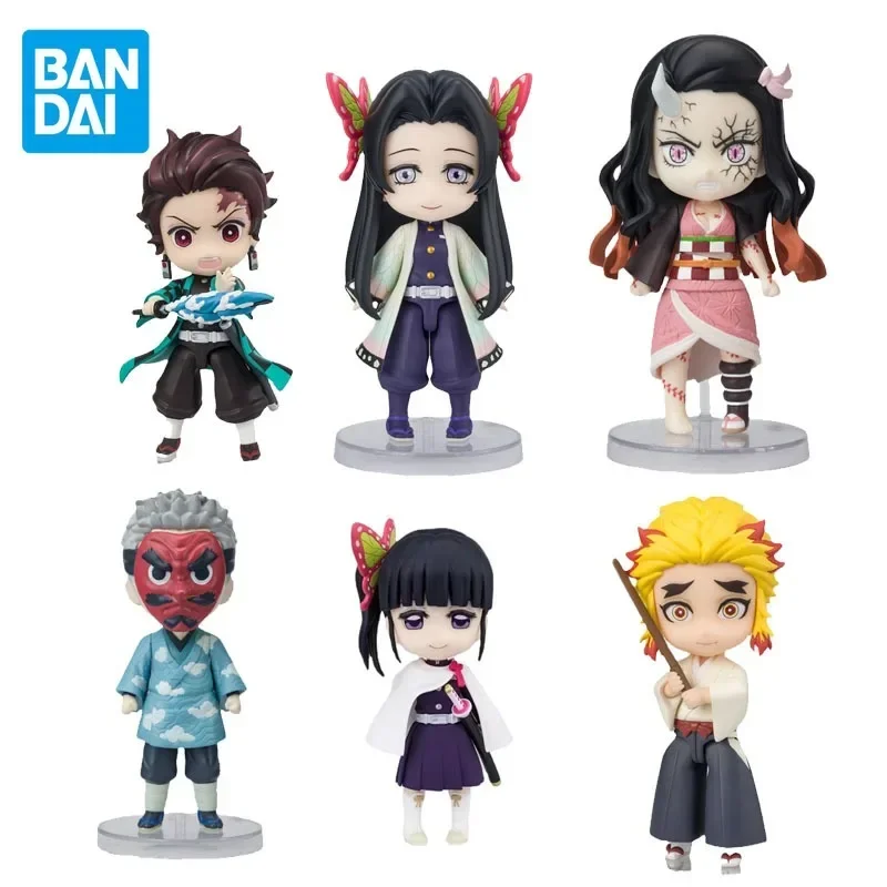 

BANDAI Genuine Demon Slayer Figuarts mini FM Tanjirou Nezuko Kanawo Tengen Anime Action Figures Toys For Boys Girls Gift Model