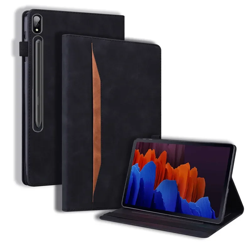 Capa de Couro pu com Suporte de Carteira para Samsung Capa para Galaxy Tab s9 fe Plus s8 Plus s7 fe 124 Polegadas Moda