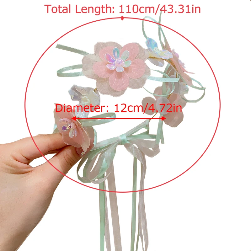Romantic Floral Bridal Heaband Crystal Pearl Tiara For Women Girls Flower Rhinestone Hairband Wedding Hair Accessories Jewelry