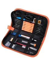 15 In 1 60w Electric Soldering Iron Kit Adjustable Temperature Solder Sucker Welding Irons Tool Accessories 