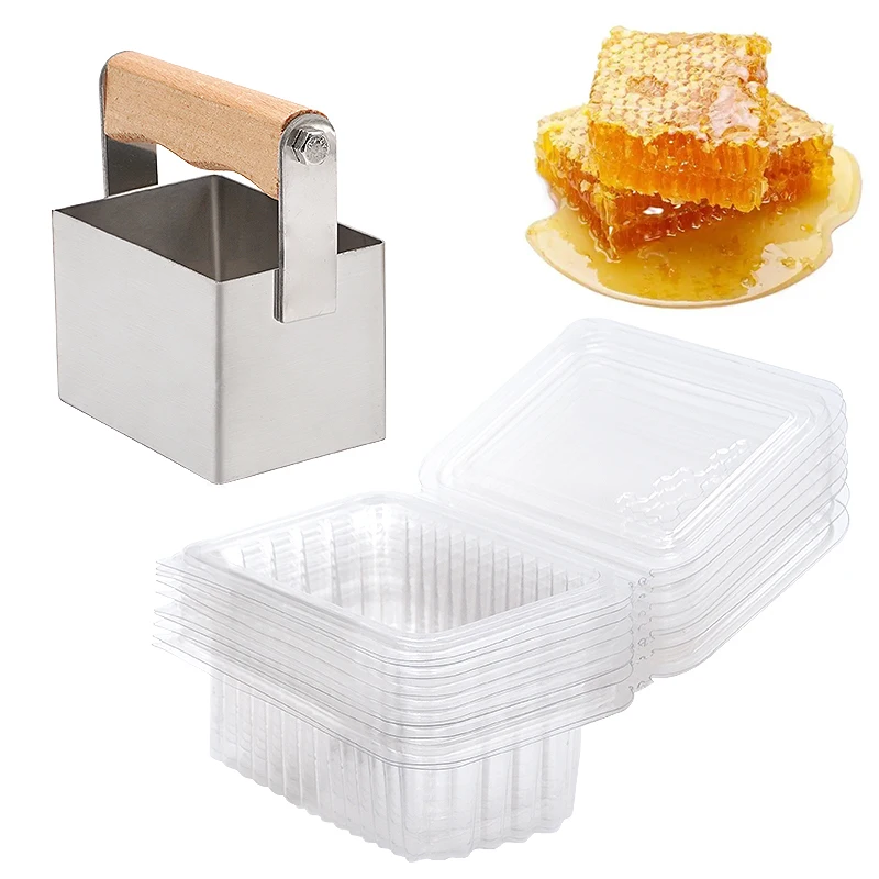 Beekeeping Knife Stainless Steel Bee Comb Honey Cutting with Wooden Handle