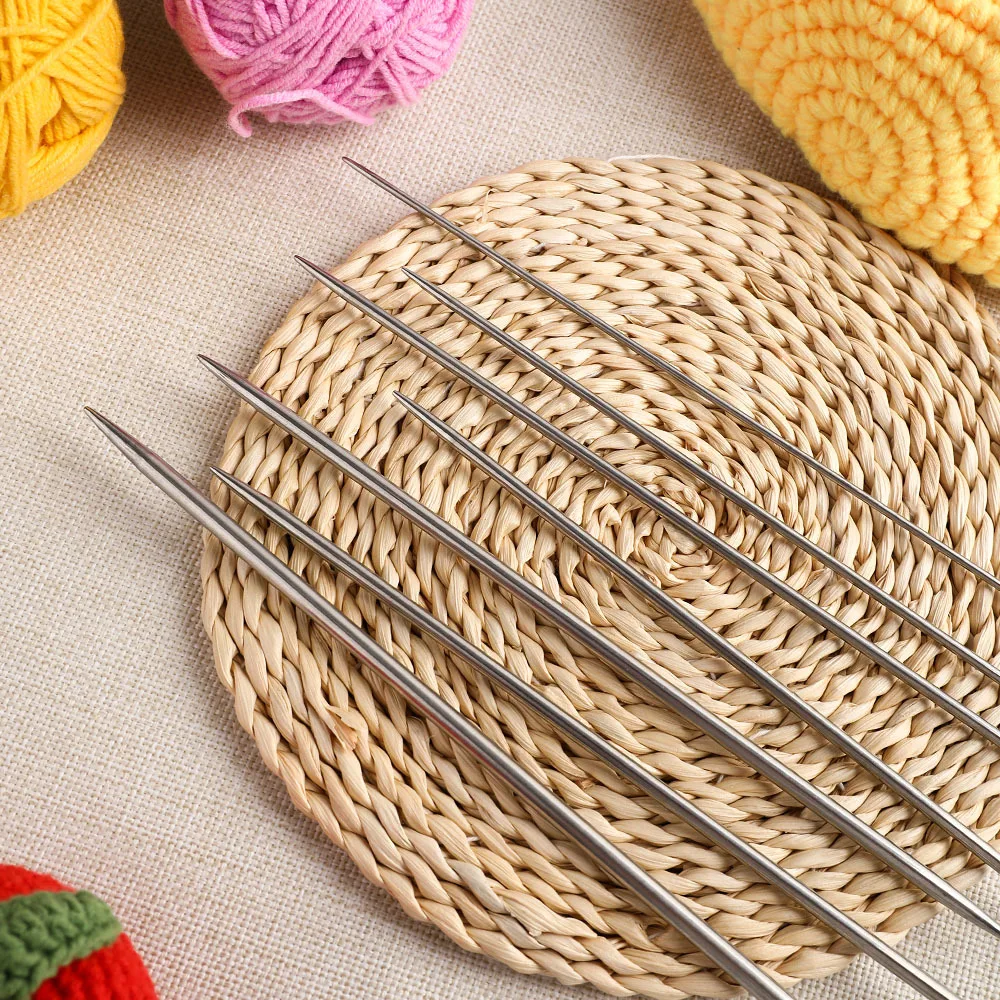 Wool Pin Needling 35pcs 20cm Double Pointed Knitting Needles Set 2.0-5.0mm Stainless ...