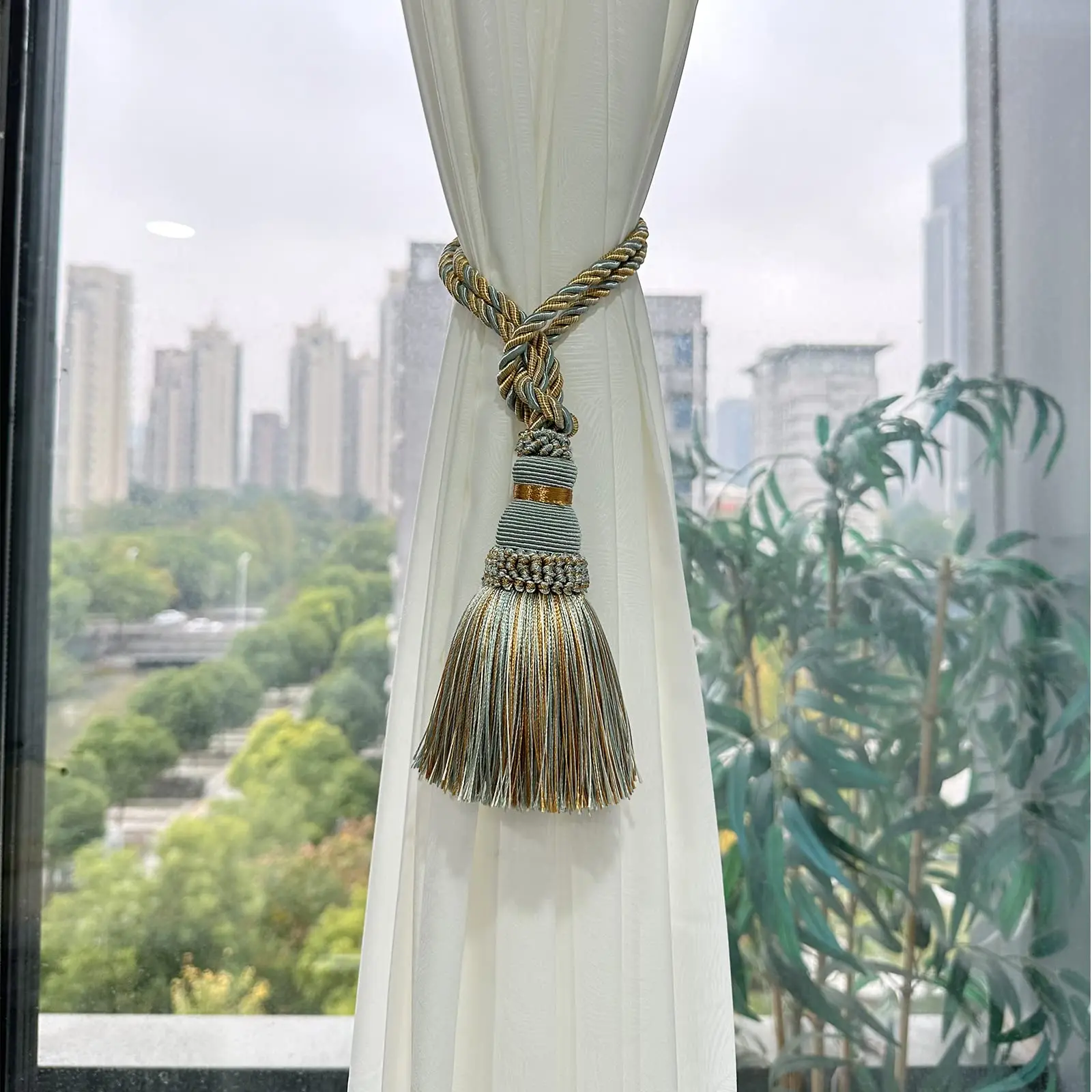 Curtain Tiebacks 1PC Curtain Tassel Tieback Curtain Holder Accessory Bandage Rope Decorative Home Decor Hanging Rope Accessories