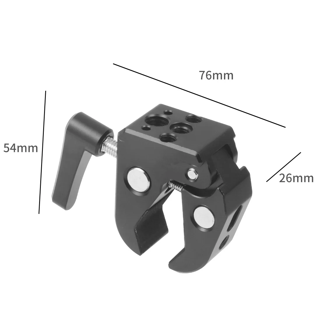 Vielseitige bewegliche Reibungsrosette, magischer Arm, 17,8 cm (11 Zoll, verstellbare Krabbenklauenklemme 1/4 3/8 für SLR-Kamerahalterung, Monitorkäfig-Rig – Detail 25