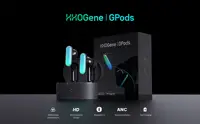 New HHOGene GPods With Light Control TWS Wireless Earbuds ANC Full RGB LEDs IPX4 Bluetooth 5.2 Headphones USB-C World Premiere 2