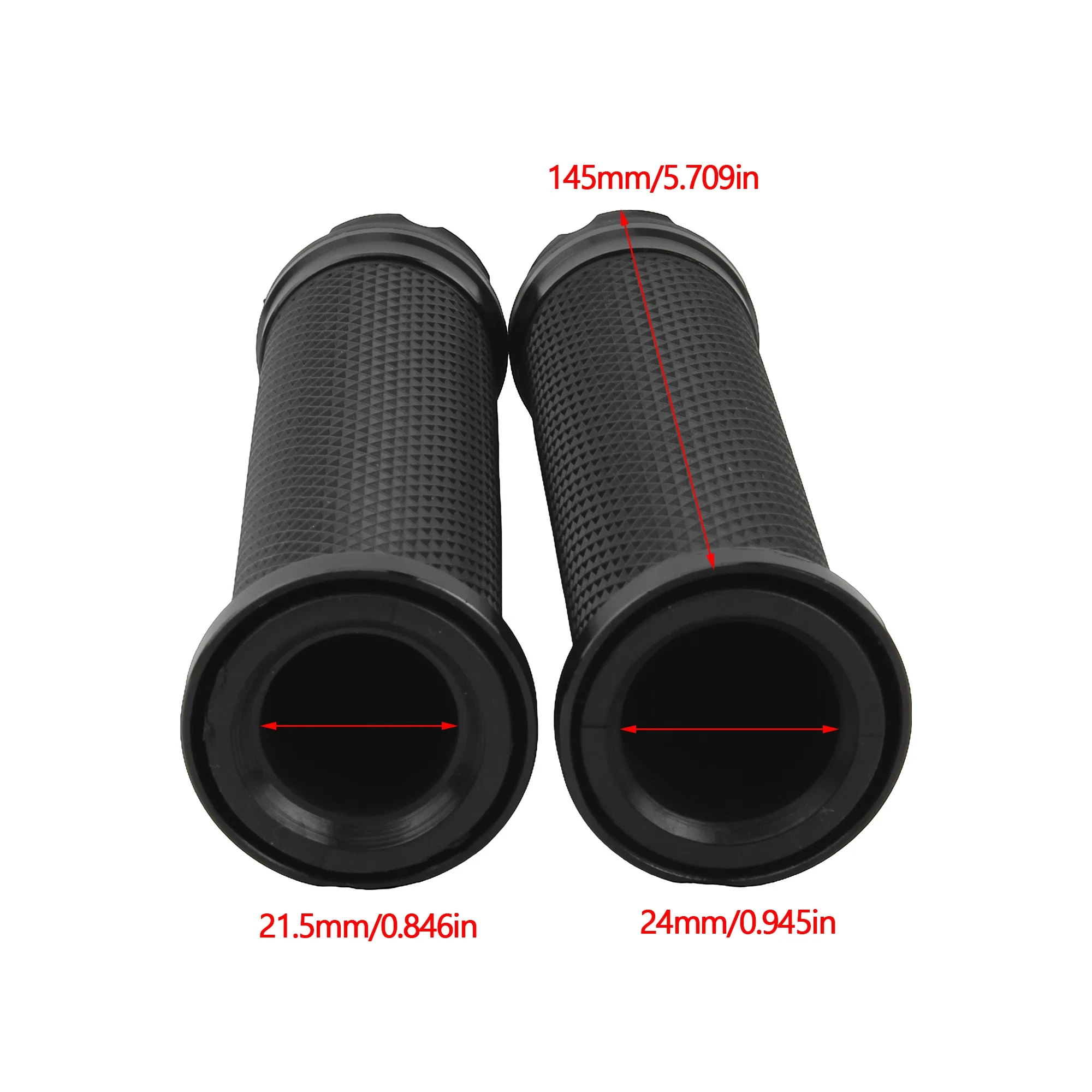 Rubber Motorcycle Handlebar Grips for Bikers and Scooters