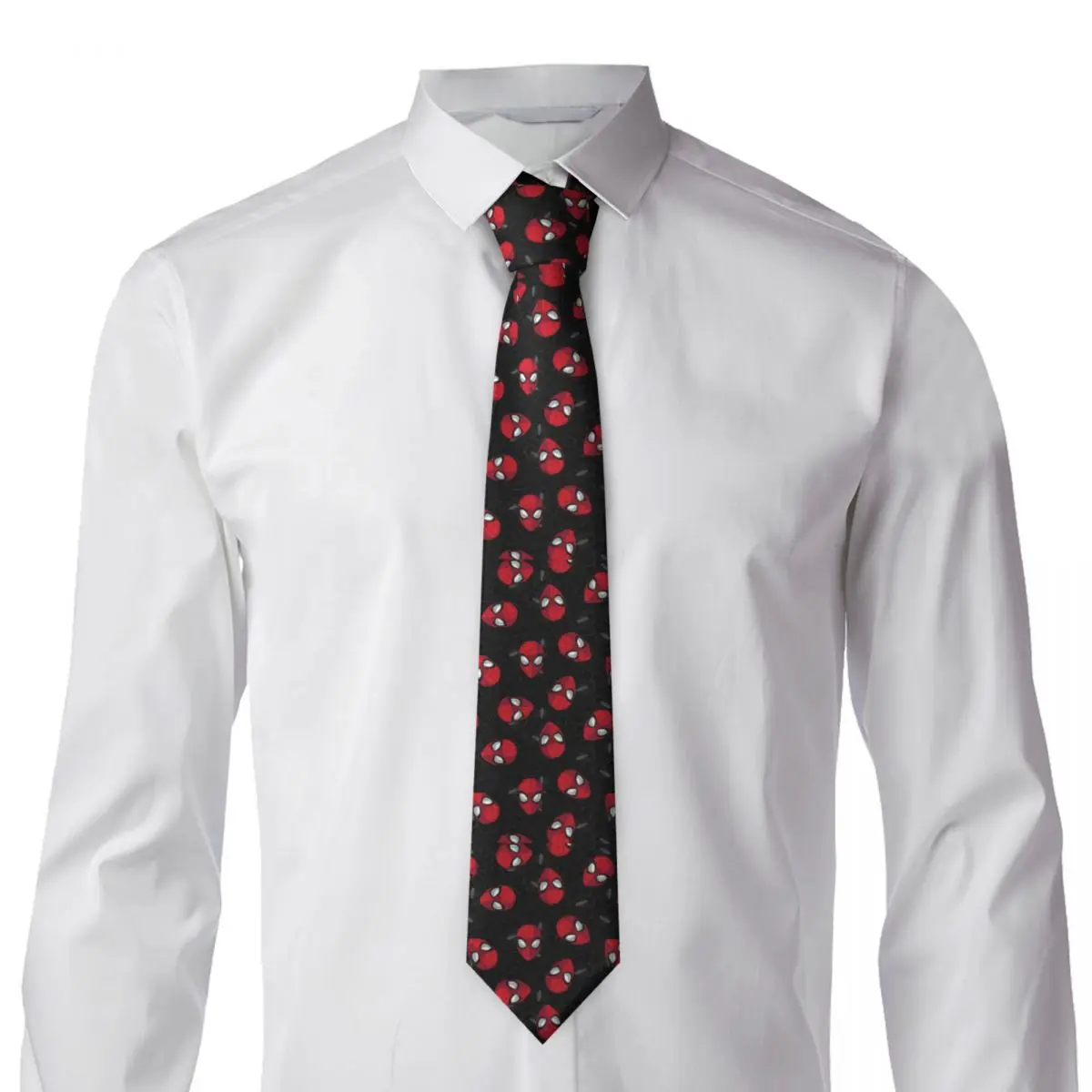 Spider Cobweb Pattern Necktie Mens Mens Suit Tie Spider Man For Thanksgiving Day