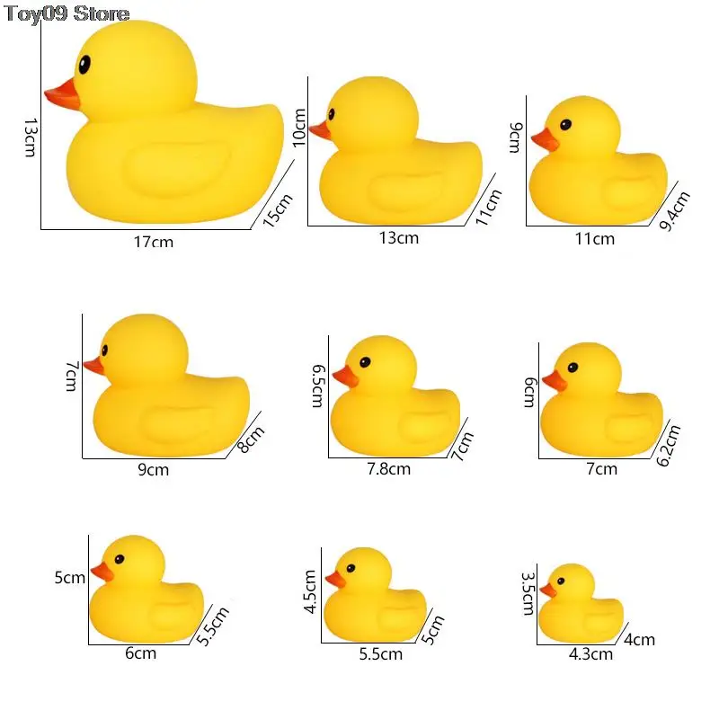 

New 1PC Bathroom Rubber Large Yellow Duck Bathing Playing Water Kawaii Squeeze Float Ducks Baby Bath Toys Cute Duck Baby Gift
