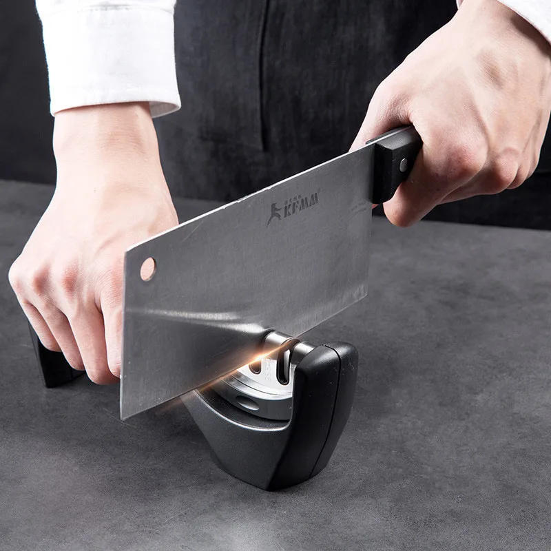 Knife Sharpener Three Stage Ceramics Sharpening Stone Coarsegeinding Daily Sharpening Kitchen Gadgets Knives Accessories