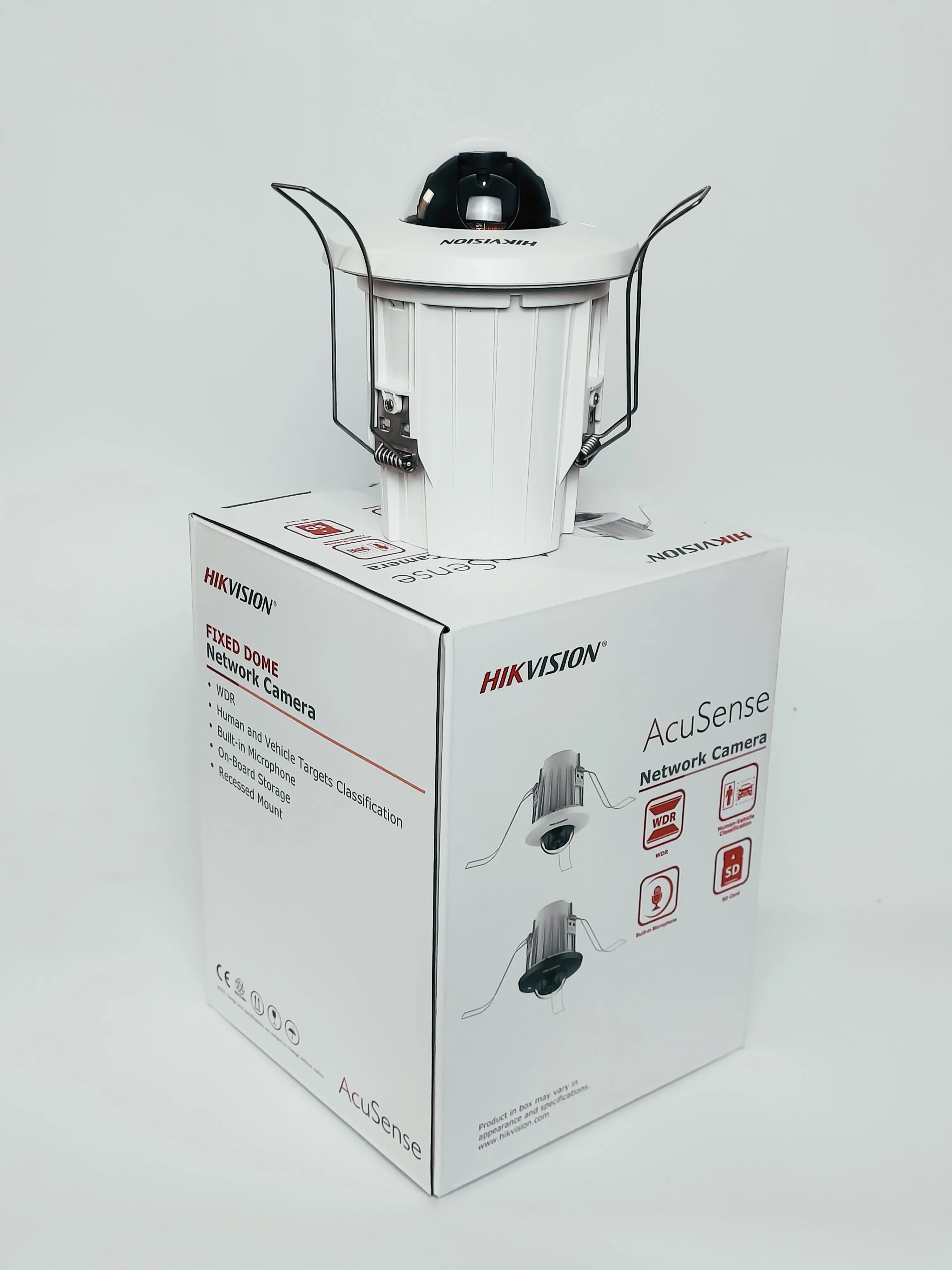 Original Hikvision DS-2CD2E43G2-U 4MP AcuSense In-Ceiling Fixed Mini Dome Network Camera Built-in Microphone 3