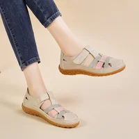 New Summer Loafers Women Sandals Ladies Sandals Comfortable Flats Walking Sandals Covered Toe Beach Shoes Woman Footwear Shoes - Image 4