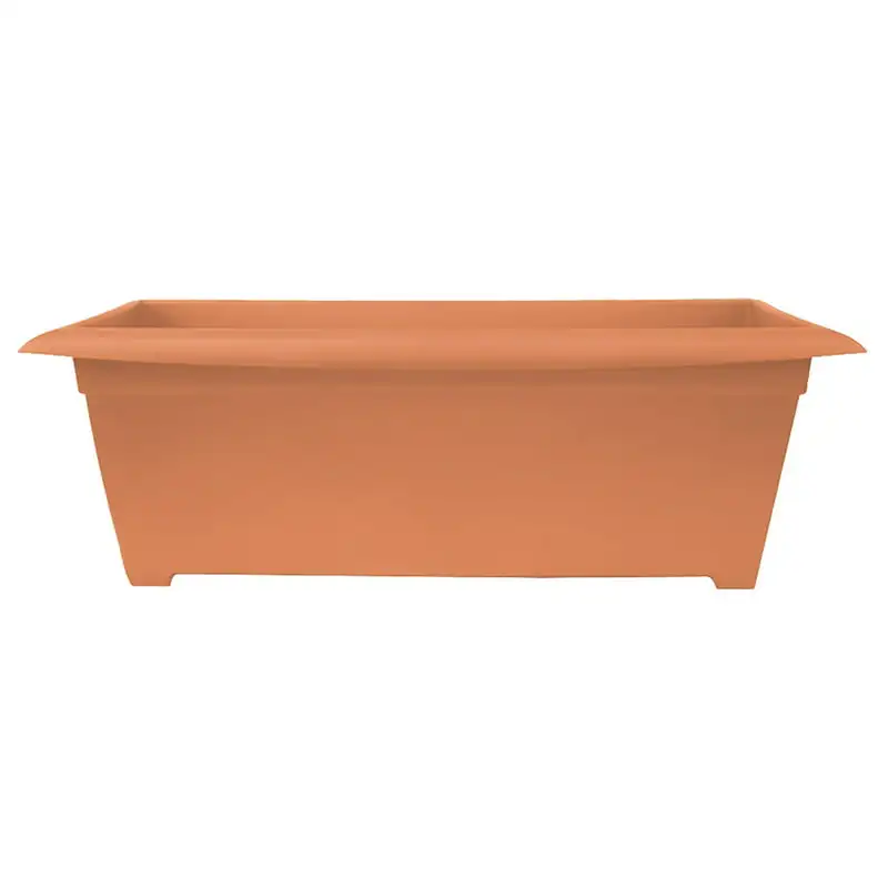 

Wide Dayton 100% Recycled Plastic Deck Box Planter - Coral Color Seedling lables plastic Planting mat Plant pots Planter pot for