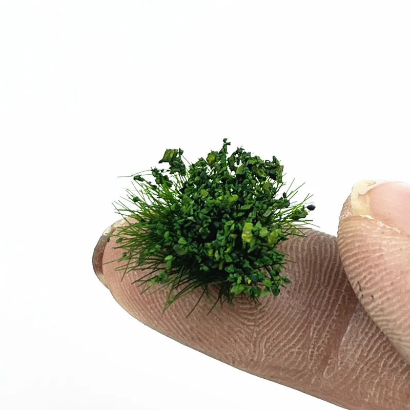 장면 관목 잔디 클러스터 잔디 모델 군사 정적 장면 마이크로 조경 건축 모래 테이블 DIY 수제 재료