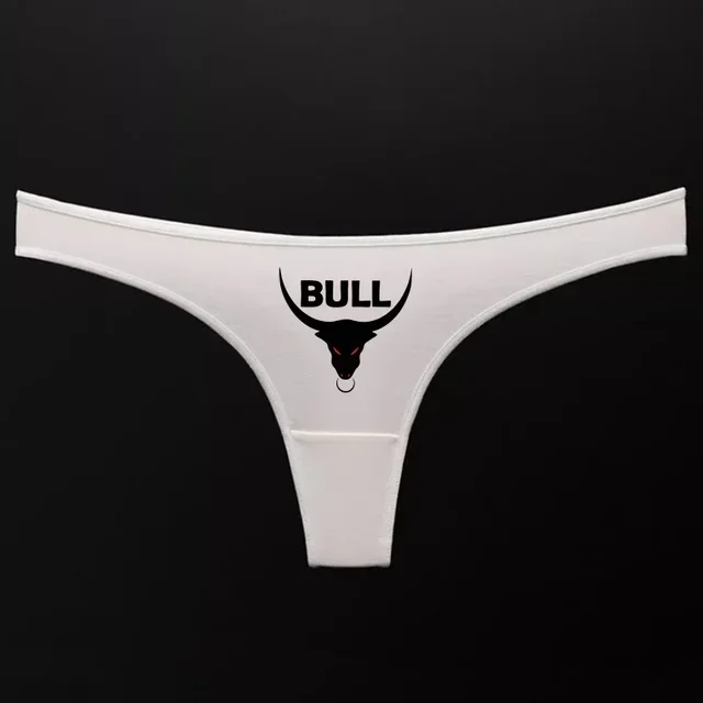 Hot Panties BULL Thong for Women Sexy G-String Female Underpant New Fashion Lovely Cotton Underwear Soft Lingerie 11