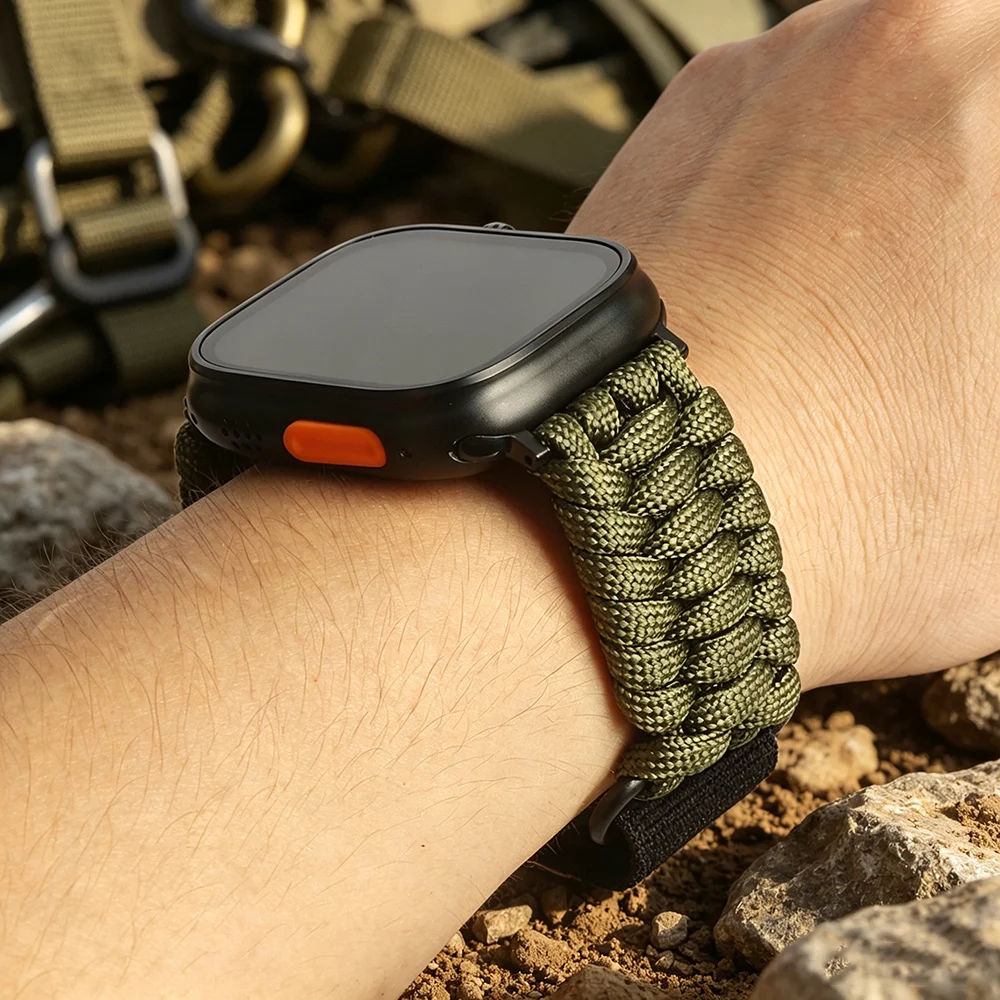 Outdoor Loop Buckle Band with Rope Strap