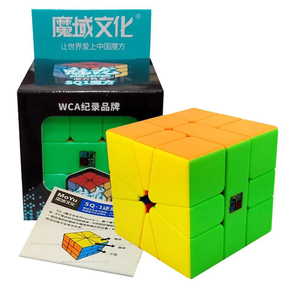 MoYu MFJS MeiLong Square-1 Magic Speed Cube Stickerless Meilong SQ-1 Professional Fidget Toys Meilong Square SQ1Cubo Magico