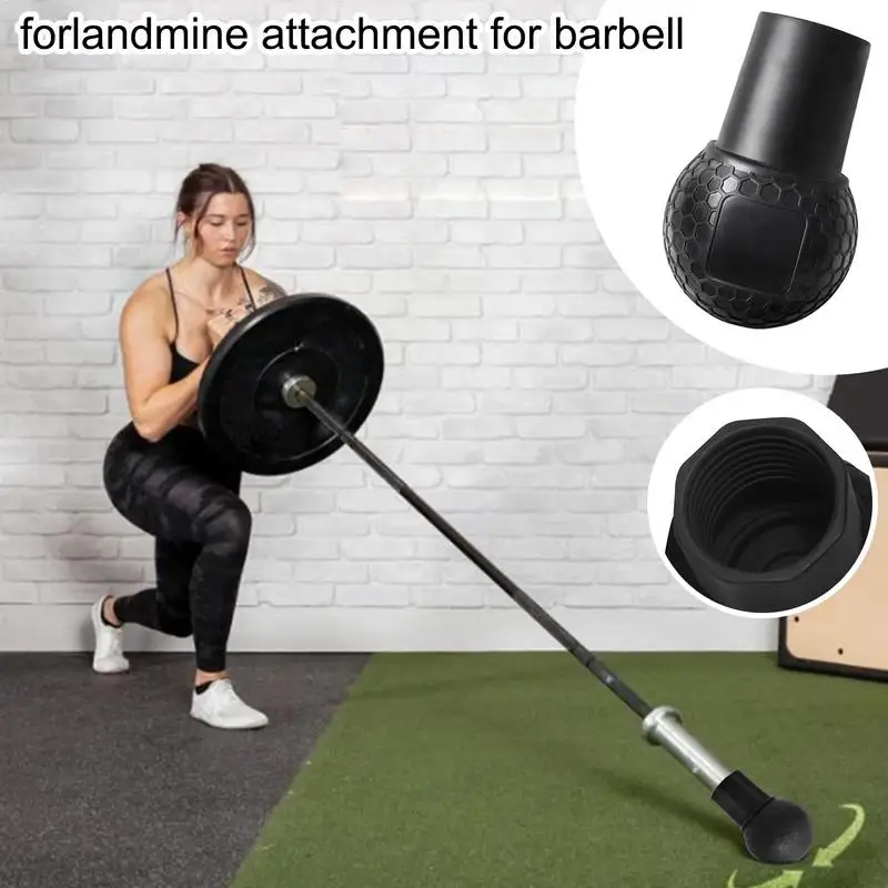 Land Mine Squat Attachment Non-slip Row Accessories Wear-resistant Rubber Barbell Land Mine Attachment for Body Strength