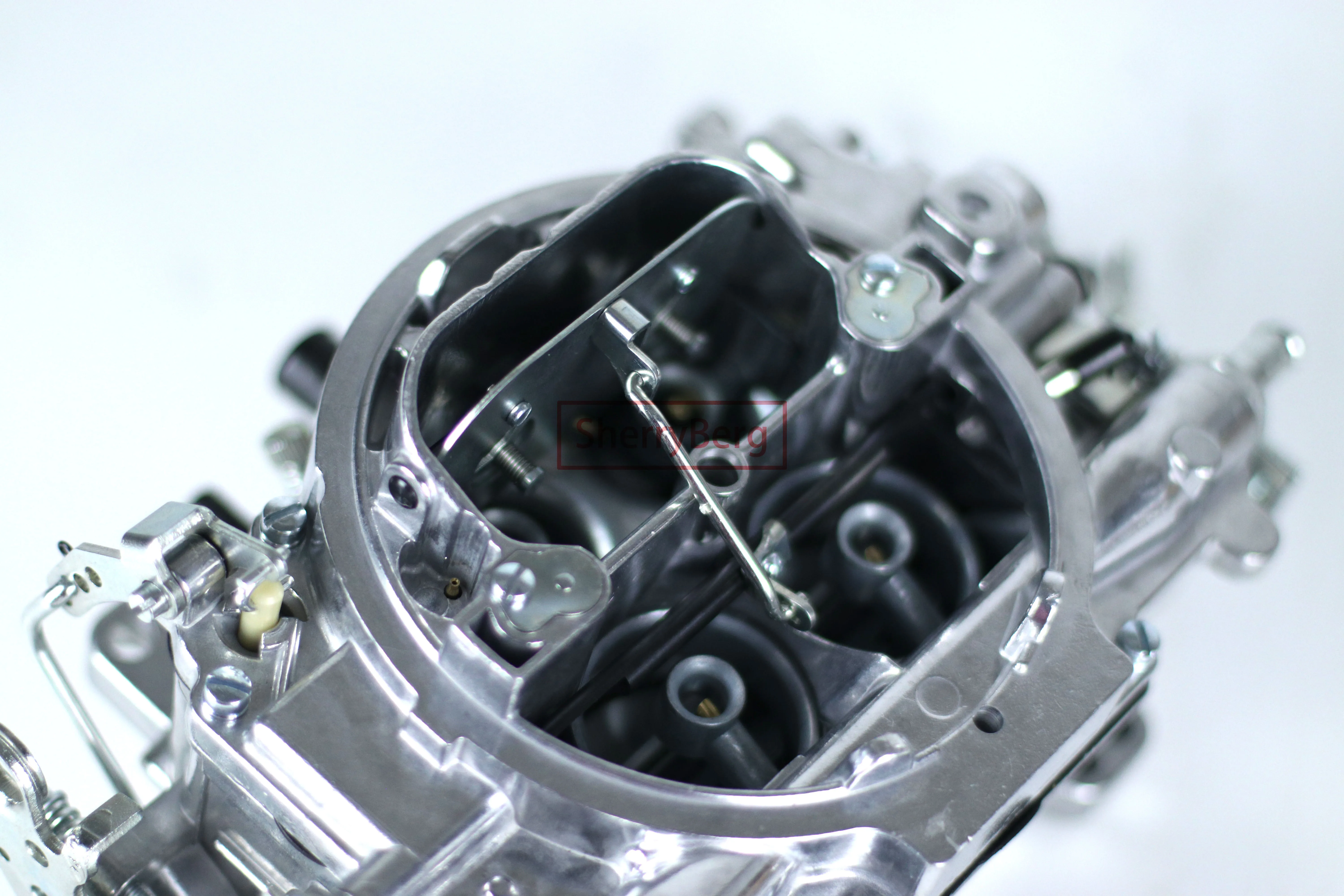 SherryBerg Perform 500 CFM 4bbl 사각 플랜지 수동 초크 기화기 Edelbrock Holley 9904 Wth Mechanical New 교체