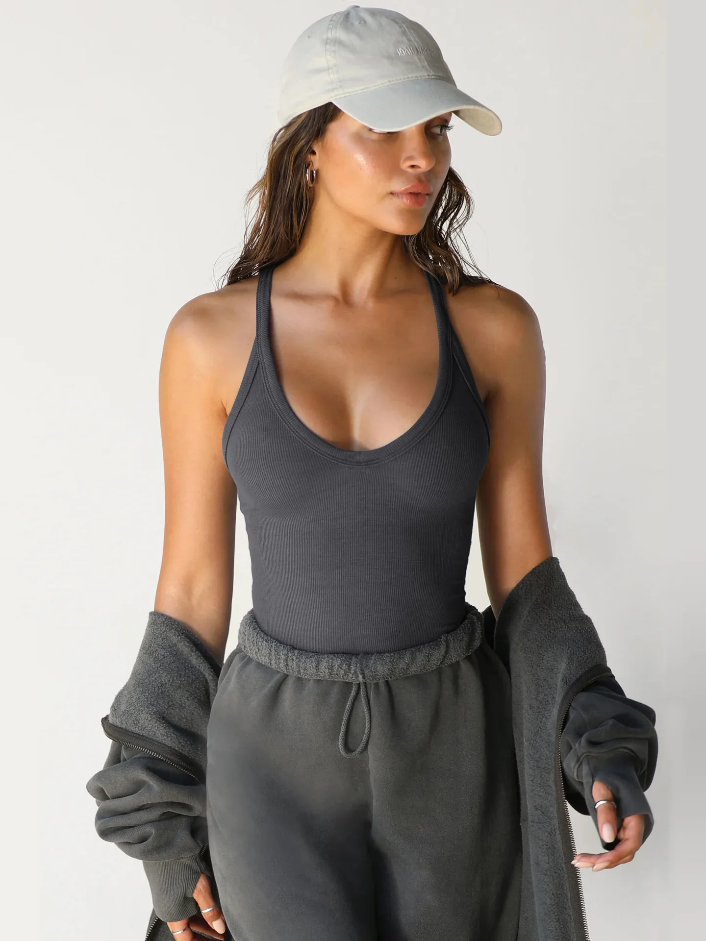 new vest base women spring summer Europe and the United States women's sexy slim top fashion brand with base shirt women