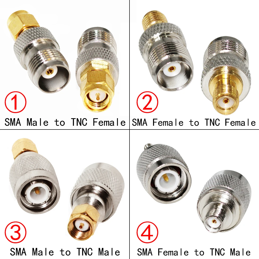 SMA to TNC RF Coax Adapter Male Female Connector Straight NEW for WIFI Antenna Wireless Modem