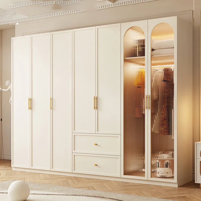

Luxury Divider Wardrobe Individual Bedroom White Drawers Wardrobe Storage Design Nordic Meuble De Rangement Household Products