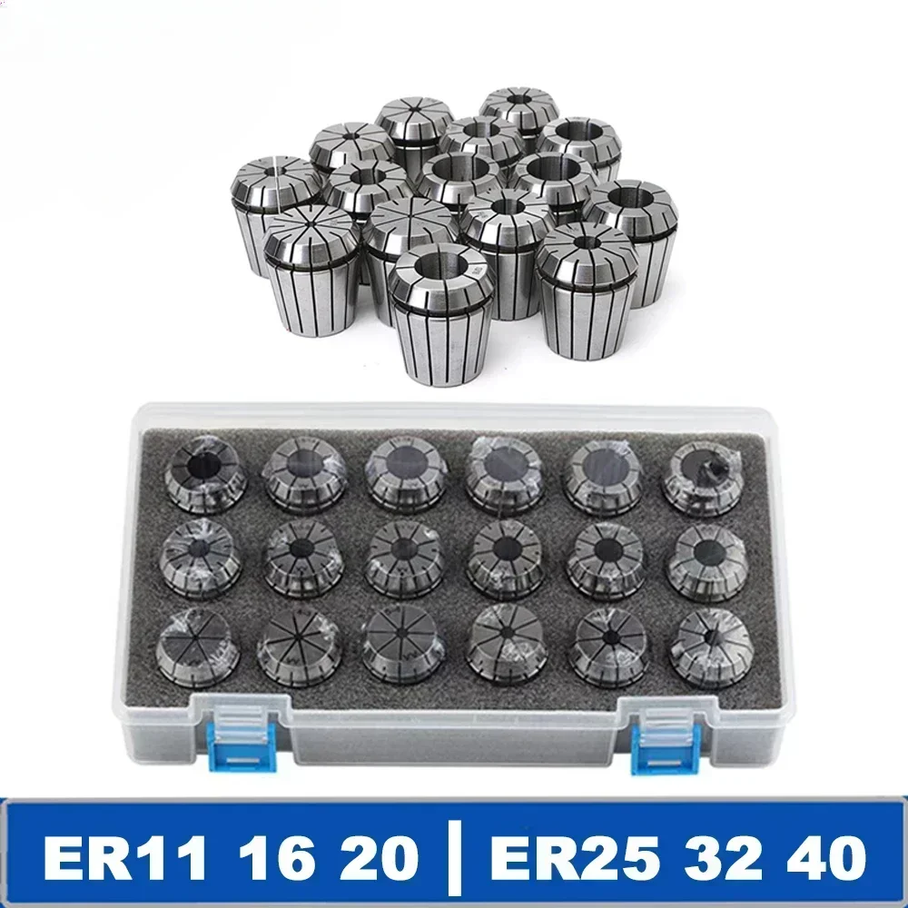 ER11 ER16 ER20 ER25 ER32 ER40 Collet Chuck Spring Collet Chuck Set Suit A AA Grade for CNC Milling Tool Holder ER Collet Chuck