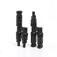 ขั้วต่อแผงโซลาร์เซลล์แบบ T จำนวน 1/5/20/100 ชิ้น ชนิด T 2/3/4/5 ทาง แบบตัวผู้และตัวเมีย สำหรับโมดูลแบตเตอรี่ แผงโซลาร์เซลล์ ปลั๊กสายไฟ PV 2