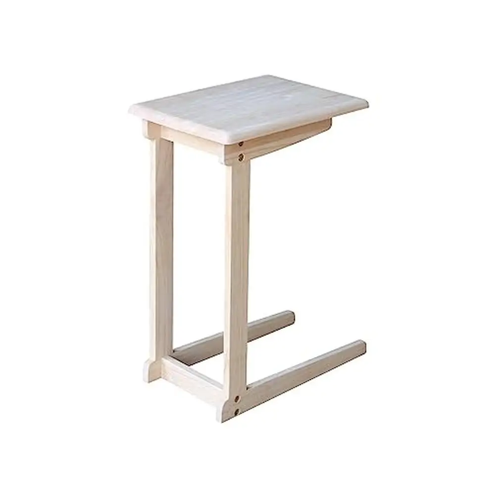 

Unfinished Solid Wood Tray Style Sofa Server Table OT-10 11.8"D x 15.7"W x 24.1"H Residential Use Only