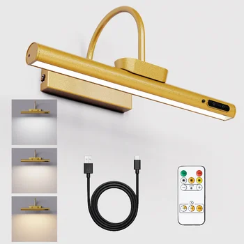 4000mAh Painting Picture Light Portrait With Remote Living Room Wireless Wall Lamp Art Display Rechargeable Battery Operated 1