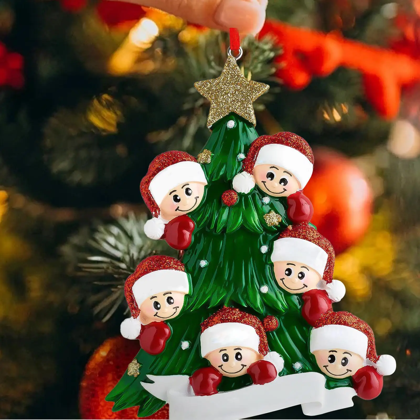 Christmas Tree Decorations Little Figurine Holiday Tree Pendant Handmade Christmas Ornament For Indoor Outdoor Party Gathering